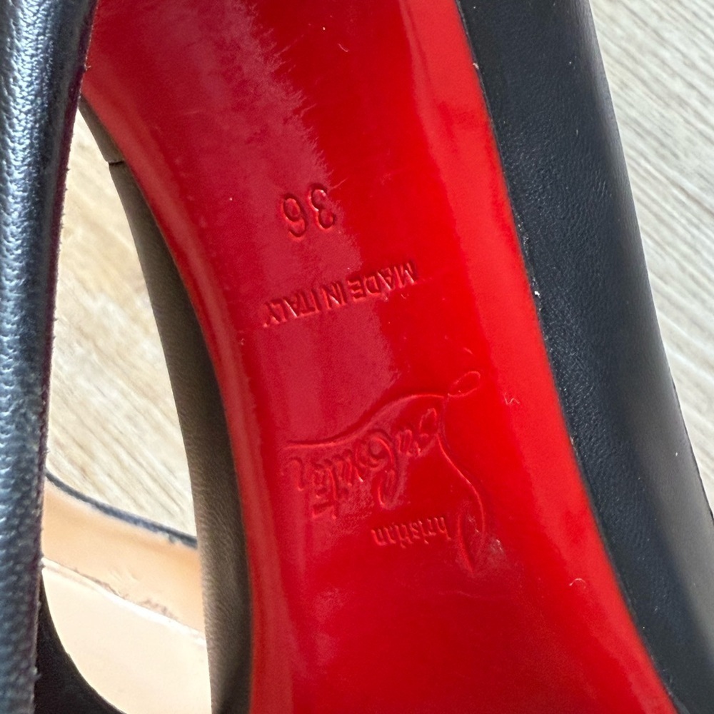Christian Louboutin Black Stiletto Heels - Picture 4 of 6
